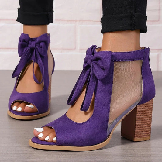 NABILA™ | SANDALES LUMIÈRE À TALON LARGE
