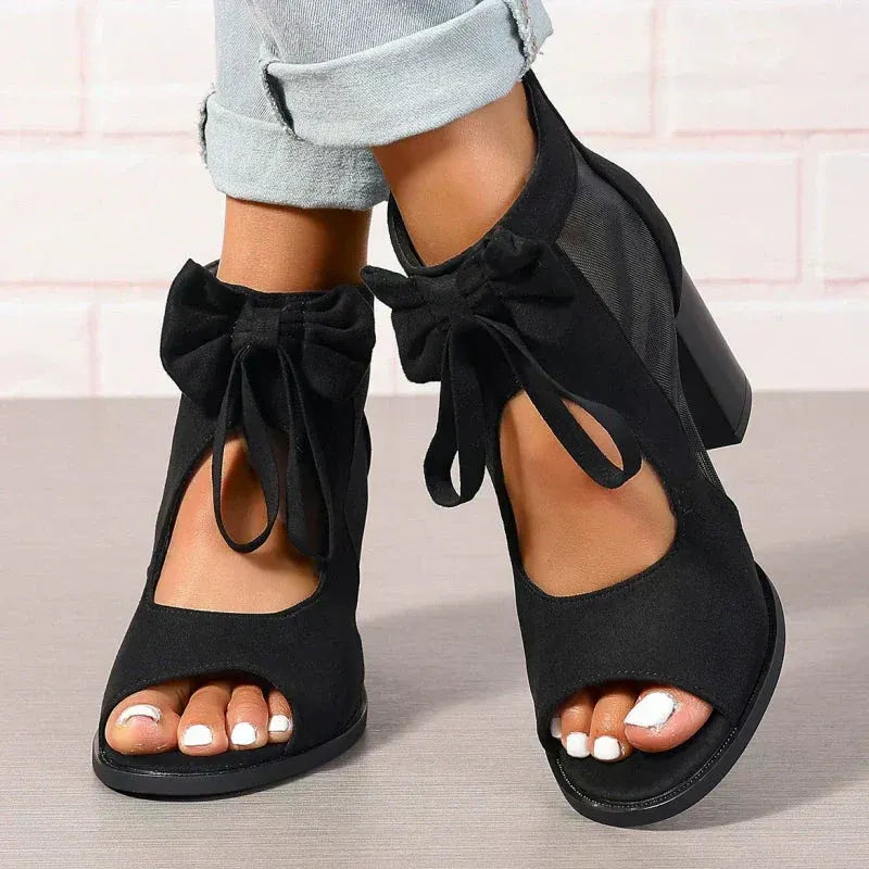 NABILA™ | SANDALES LUMIÈRE À TALON LARGE