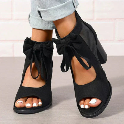 NABILA™ | SANDALES LUMIÈRE À TALON LARGE