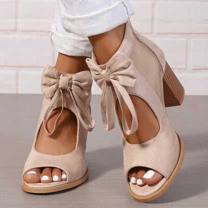 NABILA™ | SANDALES LUMIÈRE À TALON LARGE