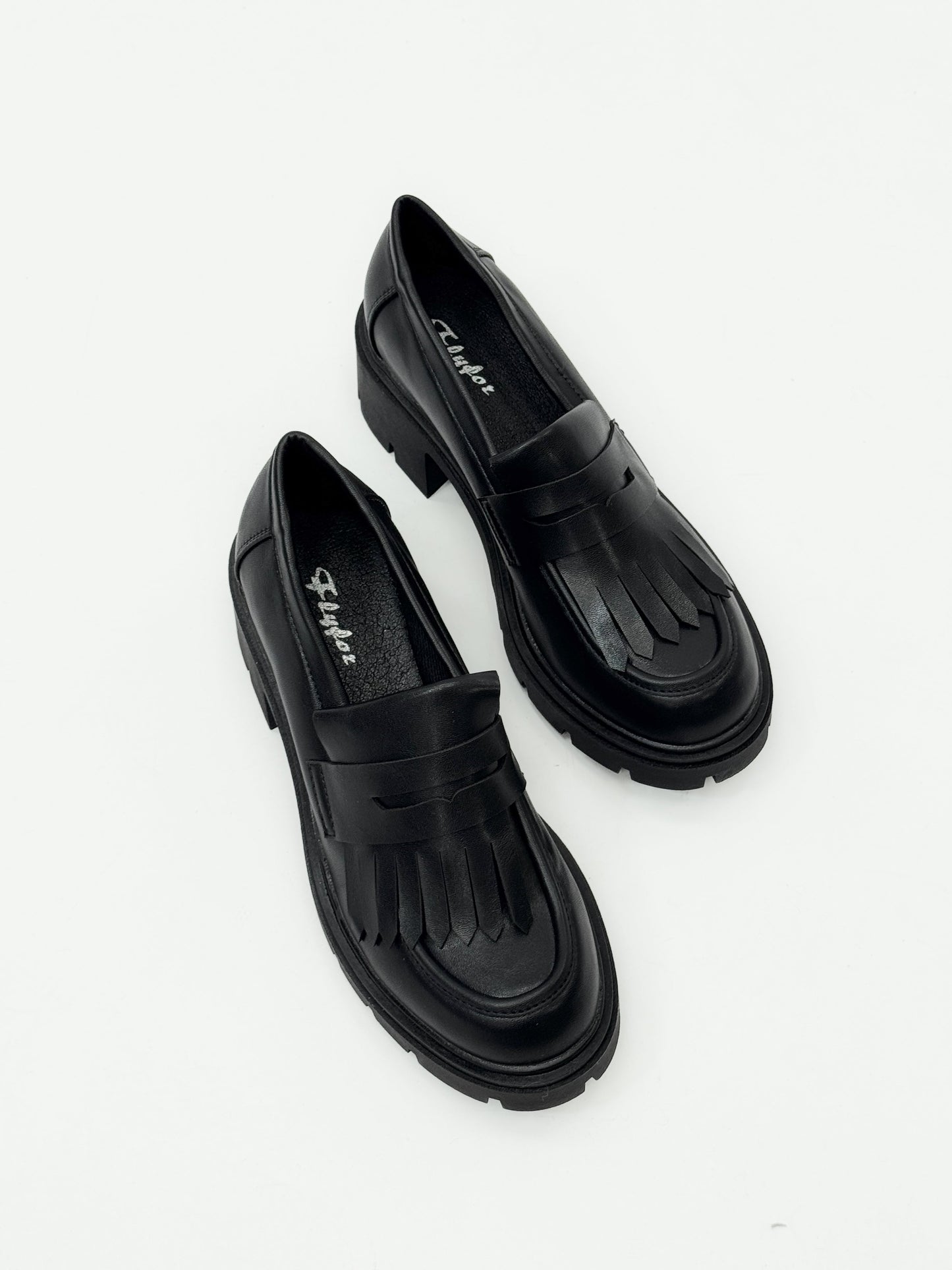 Evelinde™ | Mocassins à franges et talon