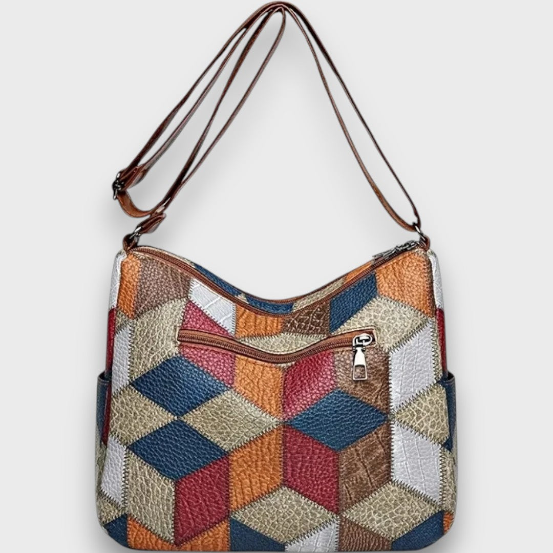 Miresta™ | Sac bandoulière en cuir patchwork