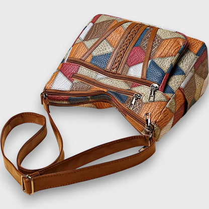 Miresta™ | Sac bandoulière en cuir patchwork