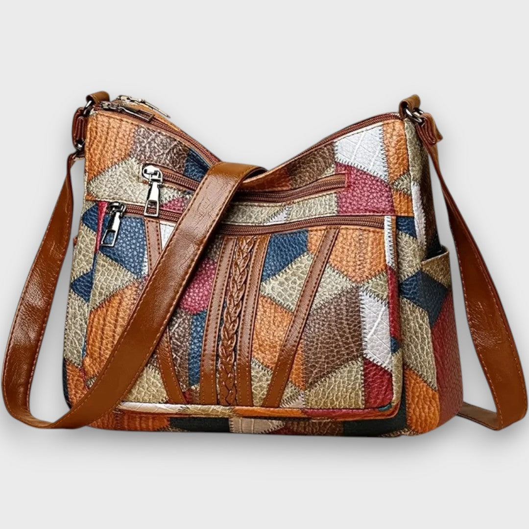Miresta™ | Sac bandoulière en cuir patchwork