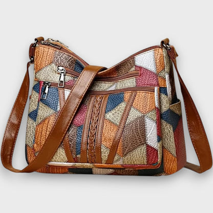 Miresta™ | Sac bandoulière en cuir patchwork