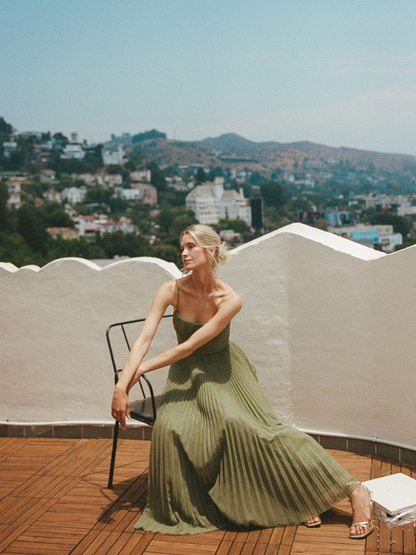 Veronique™ | Robe maxi verte