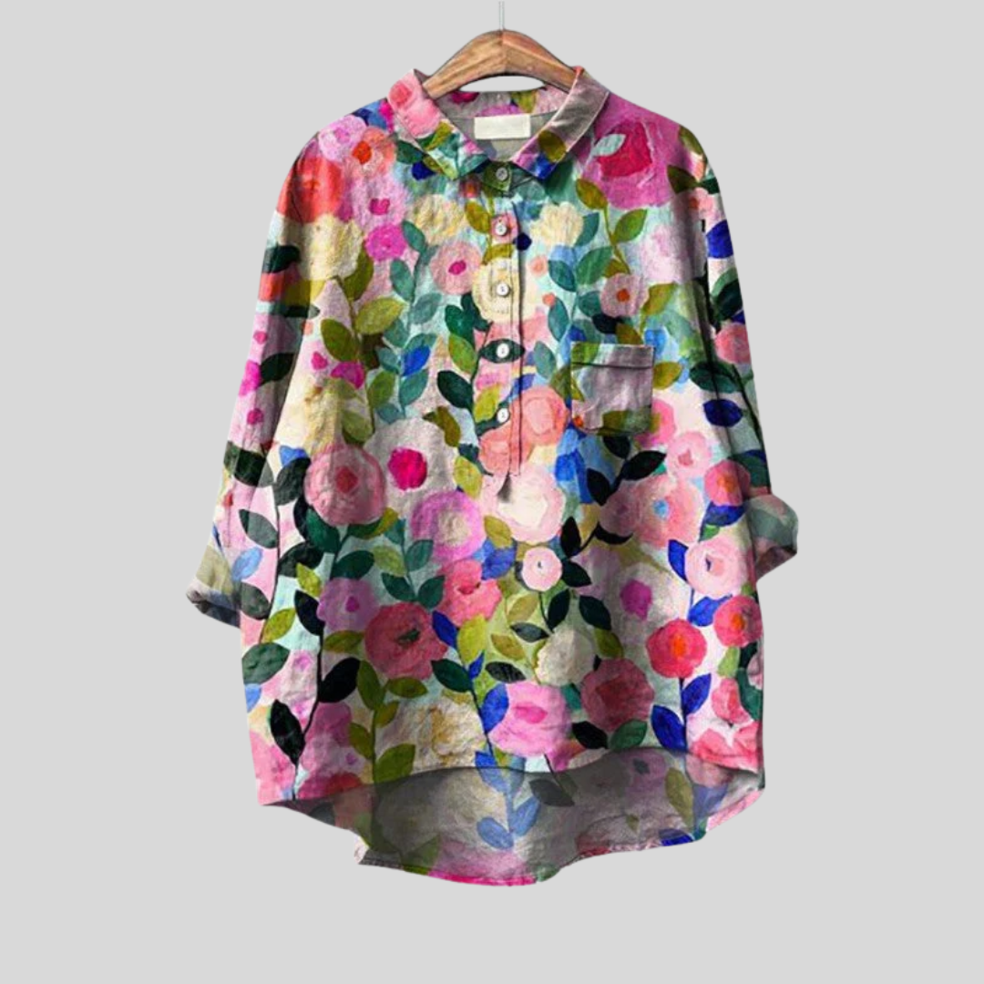 Séraphine™ | Blouse florale artistique