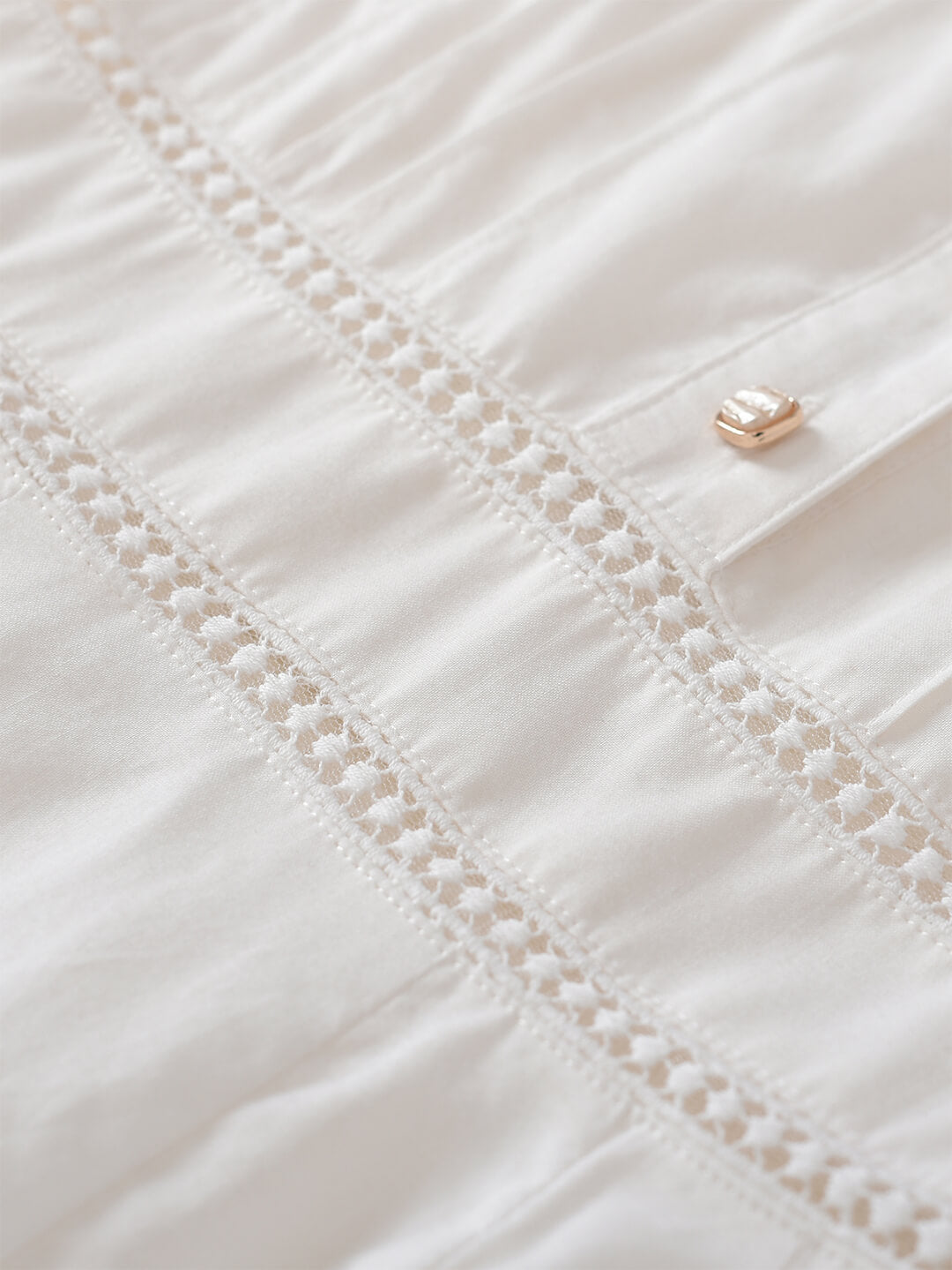 Valentine™ | Robe midi brodée en coton