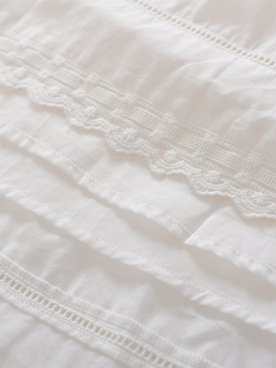 Valentine™ | Robe midi brodée en coton