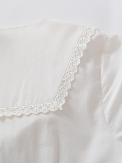 Valentine™ | Robe midi brodée en coton
