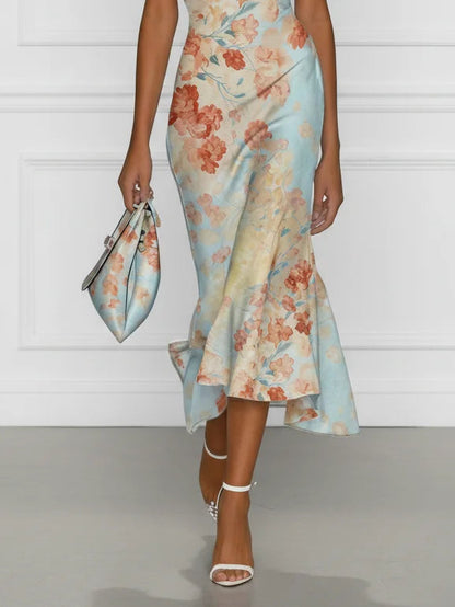 Vittoria™ | Robe sirène midi épaules dénudées