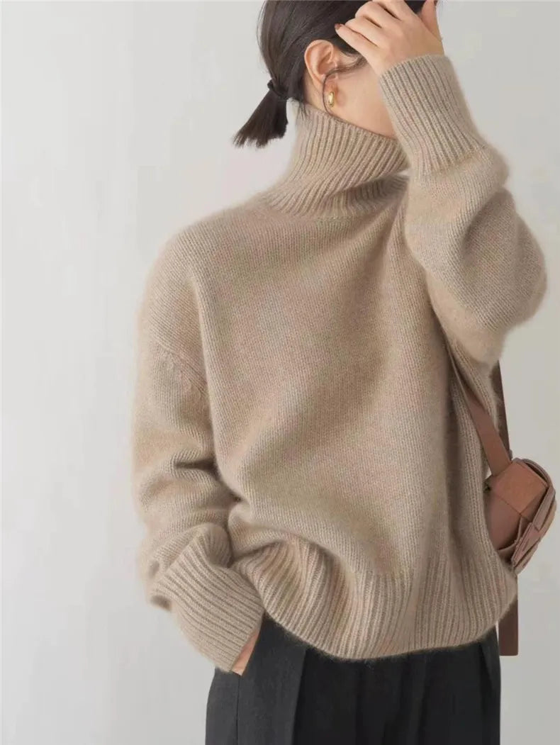 Isabella - pull en cachemire à col roulé
