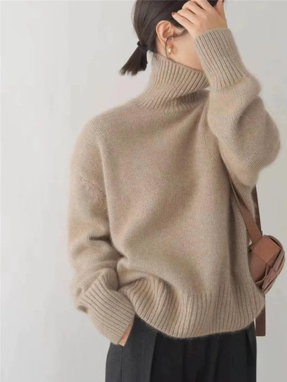 Isabella - pull en cachemire à col roulé