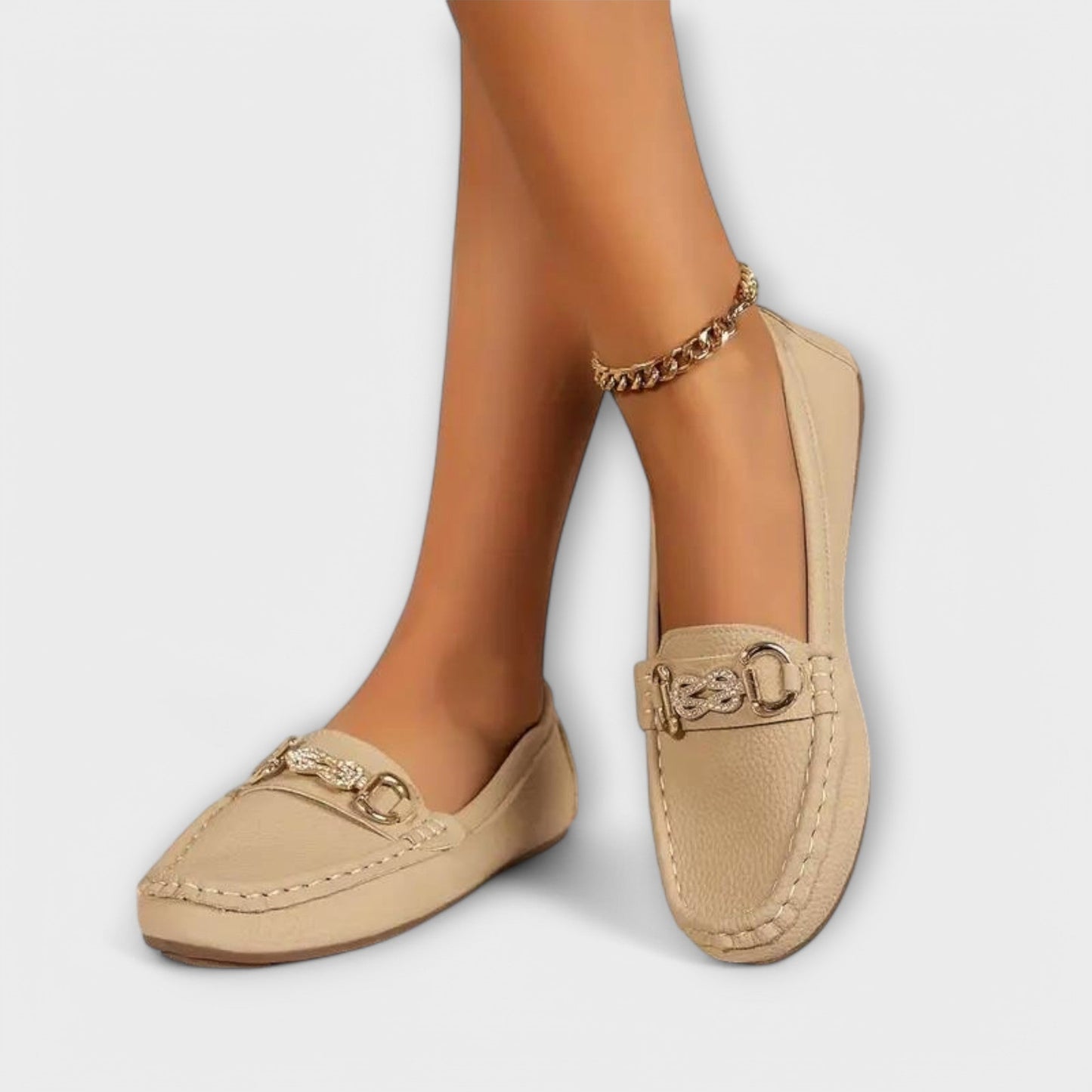 Nevena™ | Mocassins slip-on avec accent doré