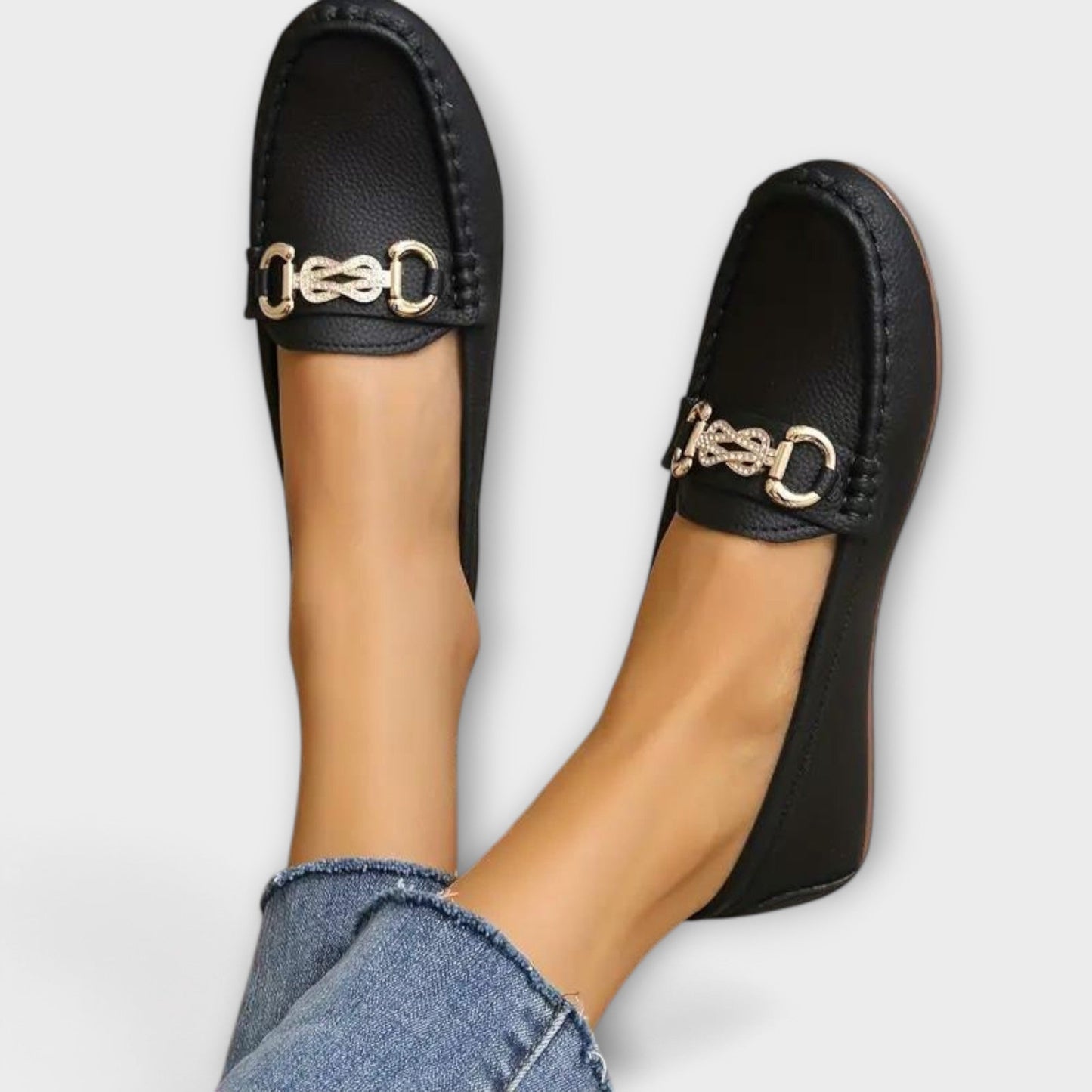 Nevena™ | Mocassins slip-on avec accent doré