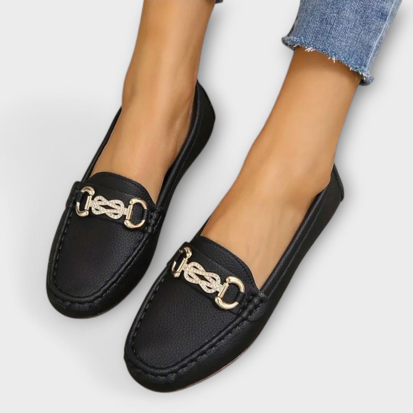 Nevena™ | Mocassins slip-on avec accent doré