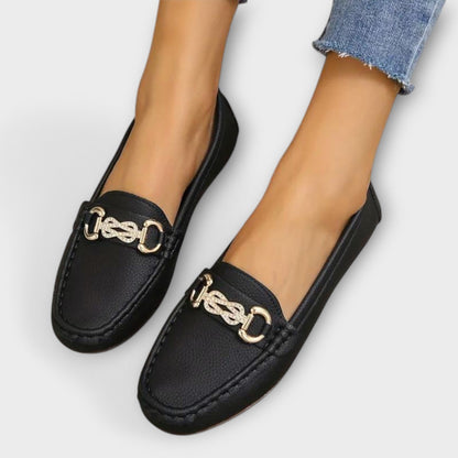 Nevena™ | Mocassins slip-on avec accent doré