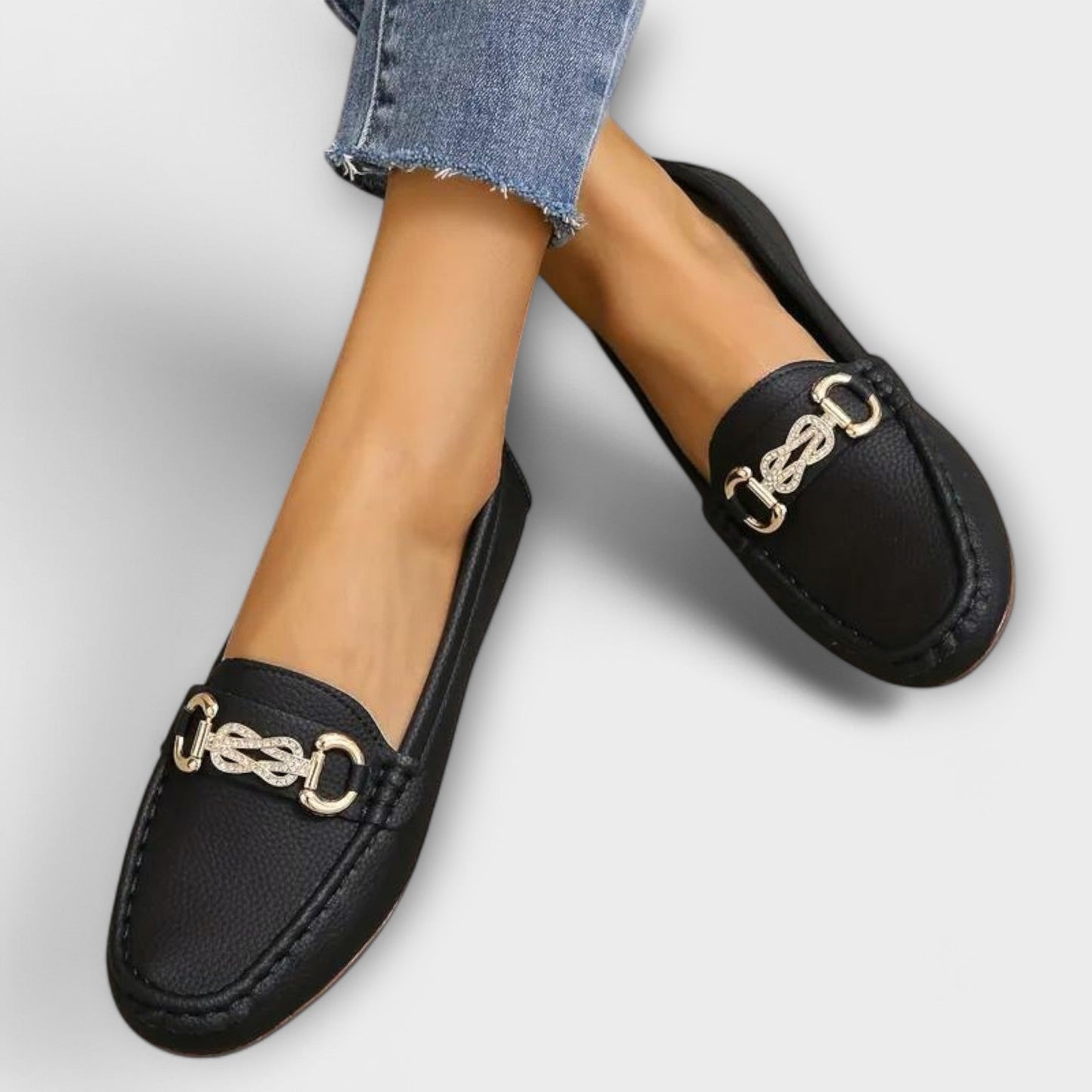 Nevena™ | Mocassins slip-on avec accent doré