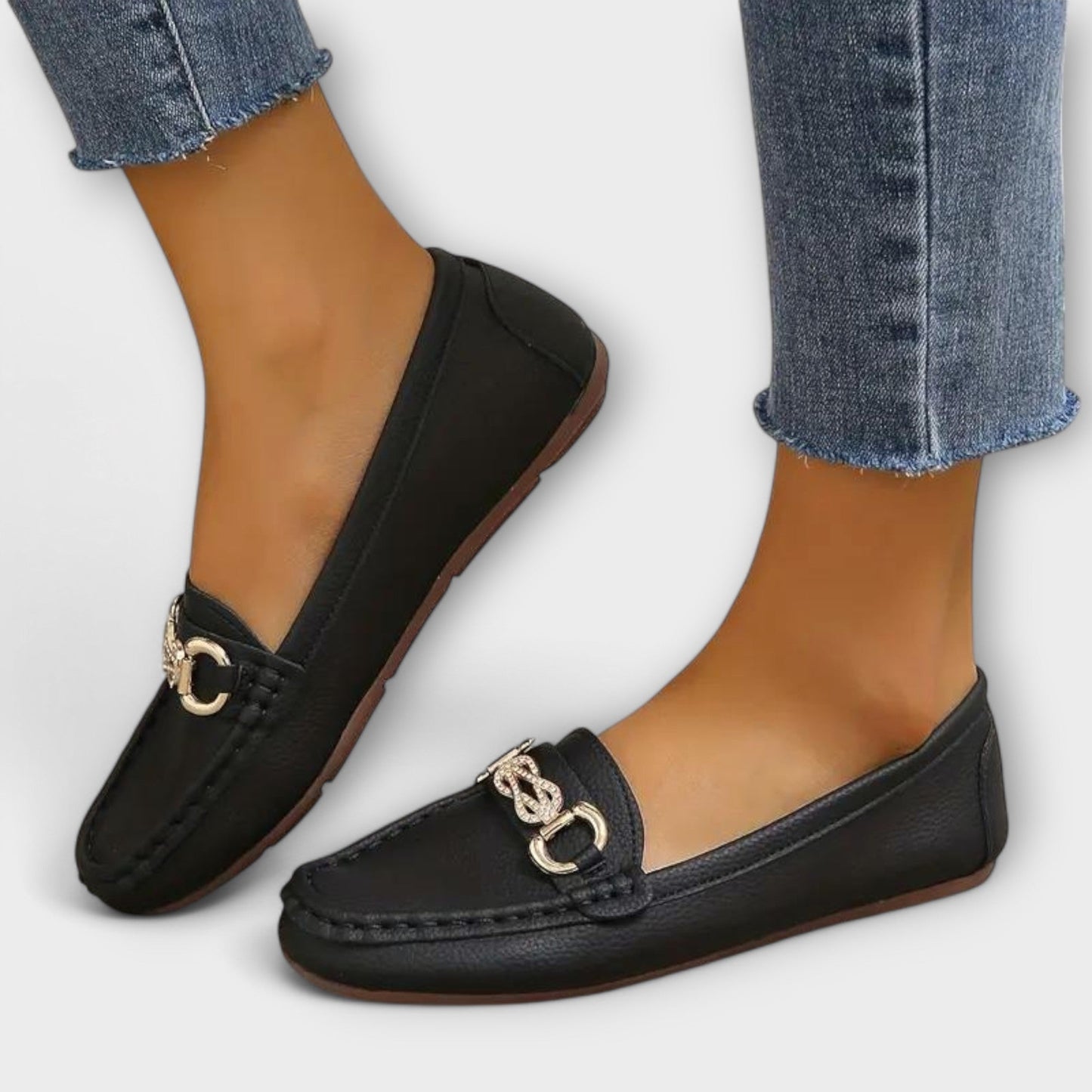 Nevena™ | Mocassins slip-on avec accent doré