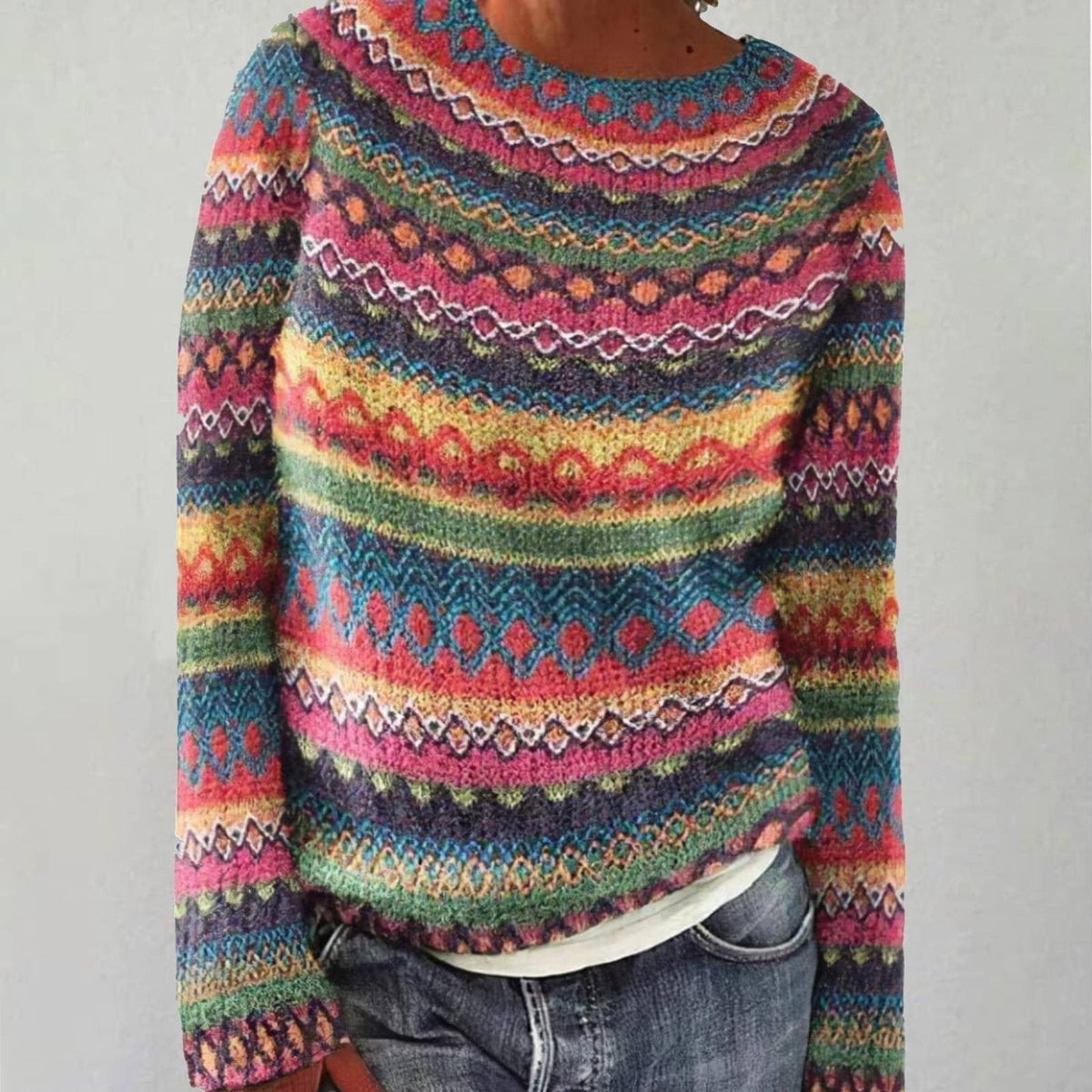 Emma™ | Pull-over rétro ultra-douillet
