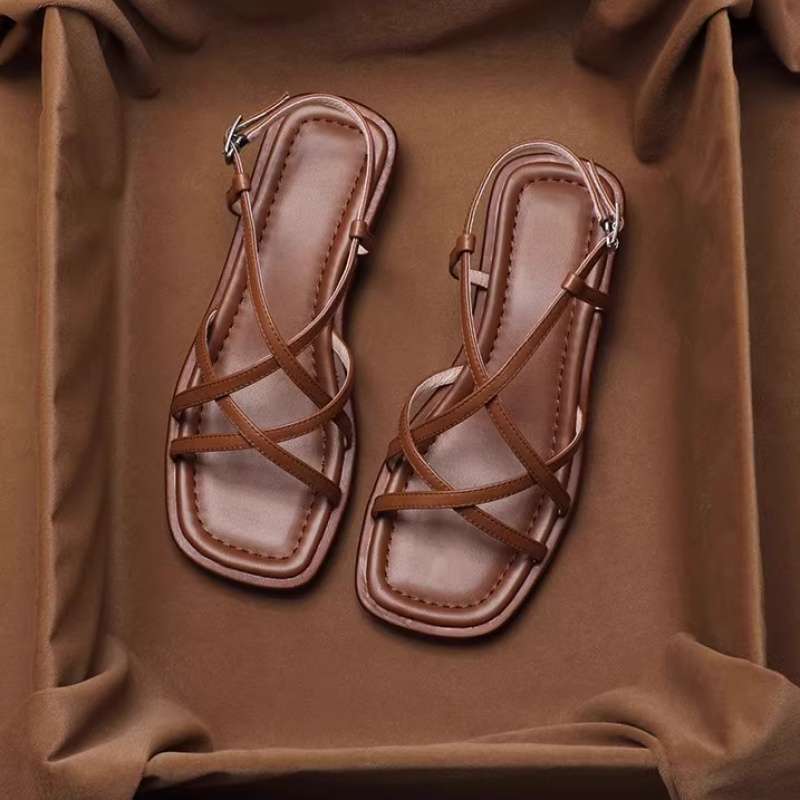 SAMIA™ | SANDALES À LANIÈRES EN CUIR ITALIEN