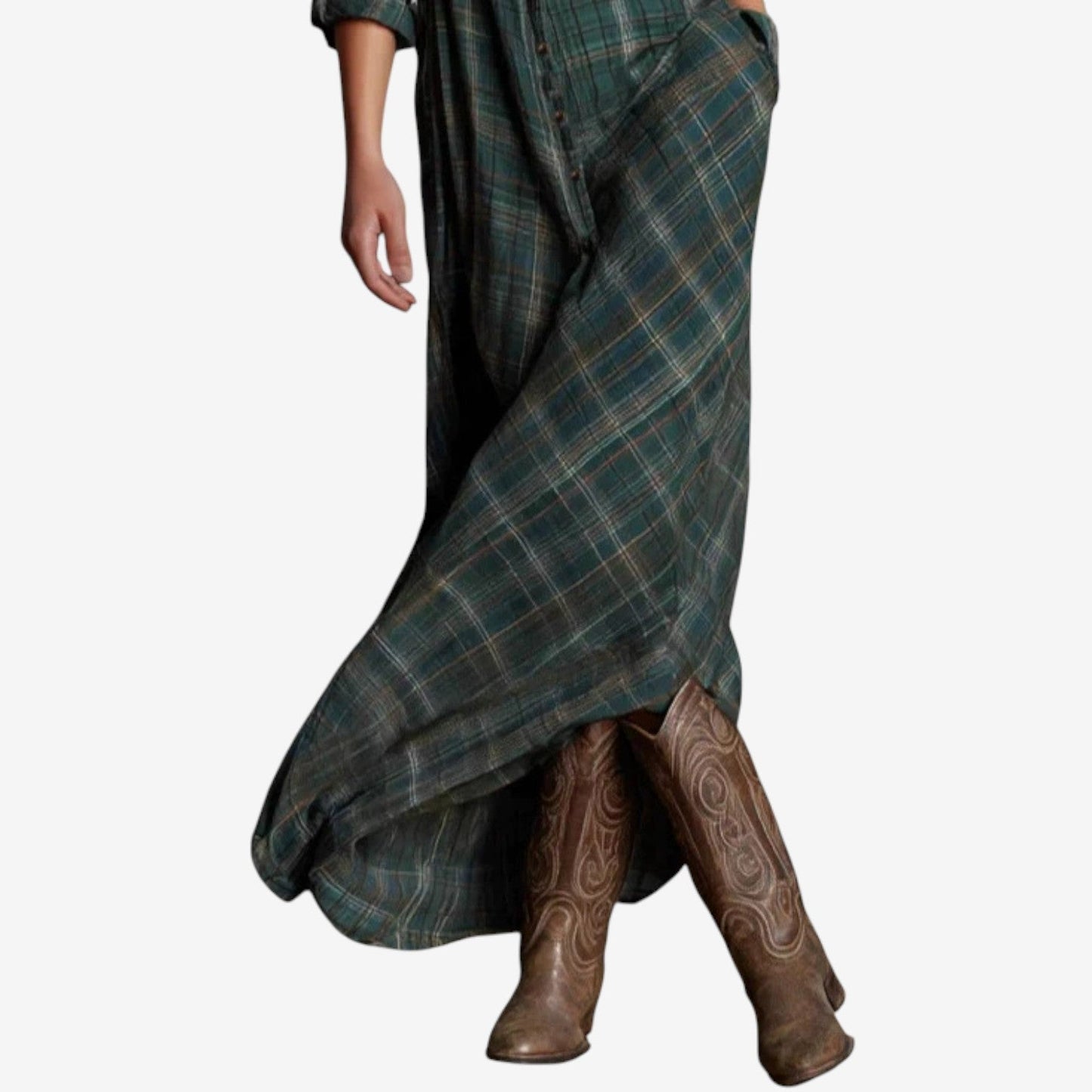 NORAH™ | ROBE LONGUE À BOUTONS