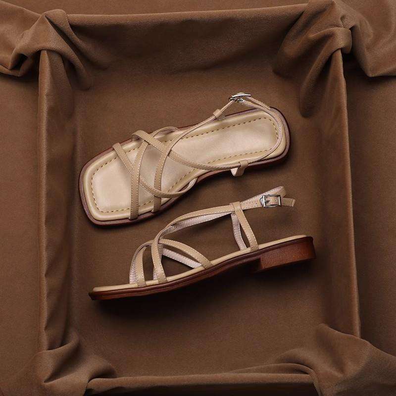 SAMIA™ | SANDALES À LANIÈRES EN CUIR ITALIEN