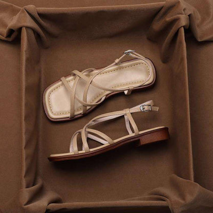 SAMIA™ | SANDALES À LANIÈRES EN CUIR ITALIEN