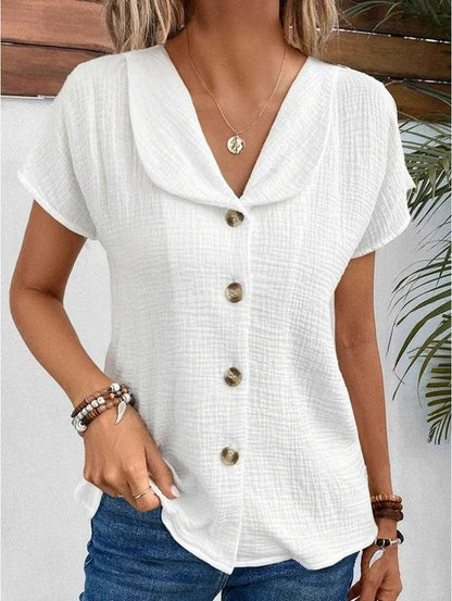 Anthousa™ | Haut col boutonné