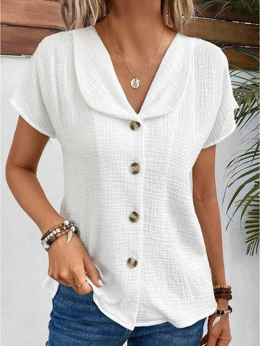 Anthousa™ | Haut col boutonné