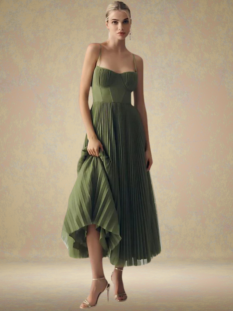 Veronique™ | Robe maxi verte