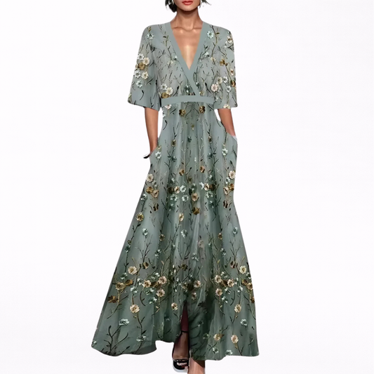 ZINA™ | ROBE LONGUE FLEURIE