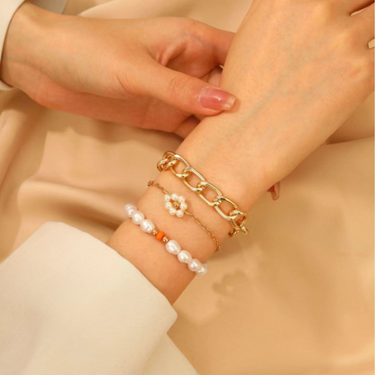Jasmine™ | Bracelet avec perles marguerite