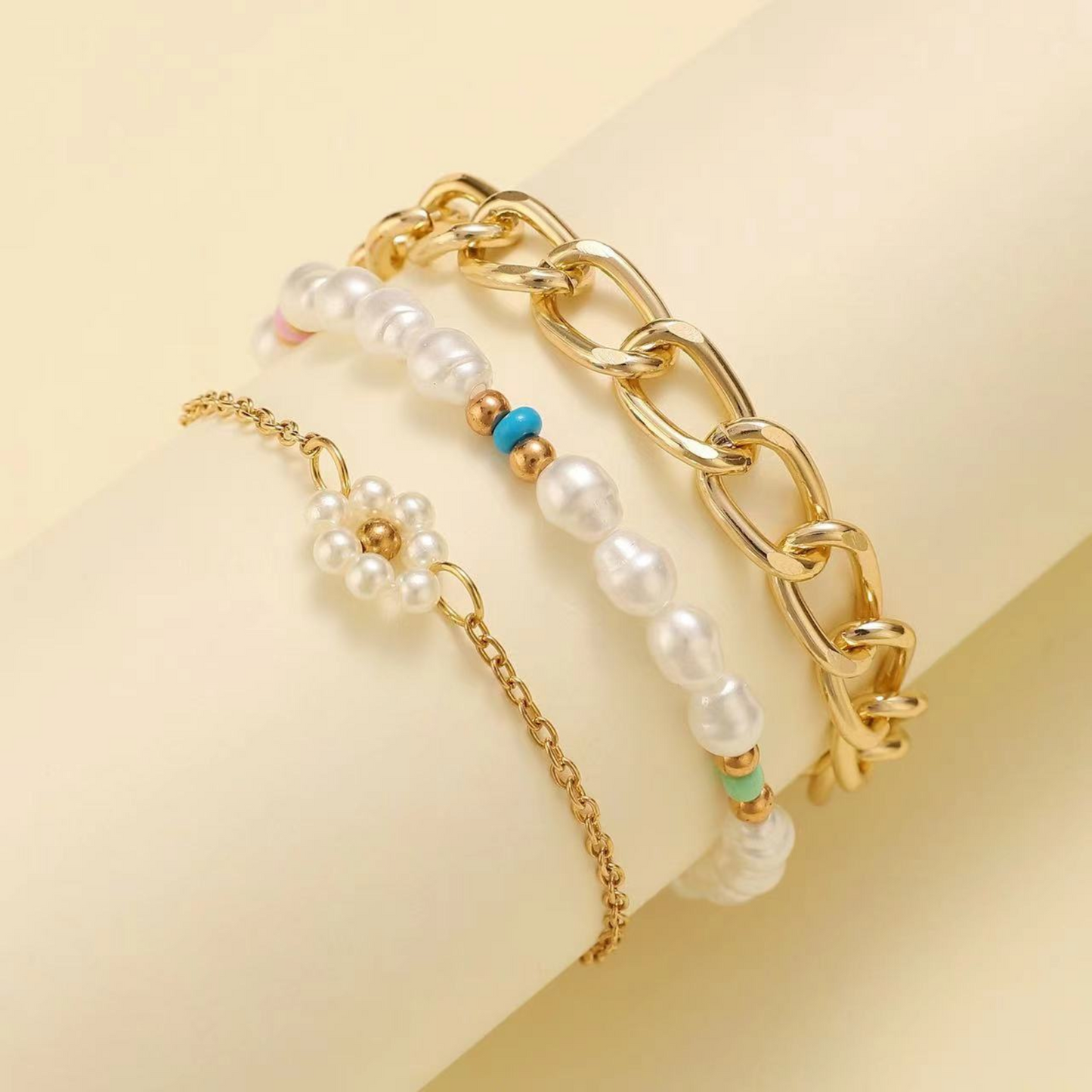 Jasmine™ | Bracelet avec perles marguerite