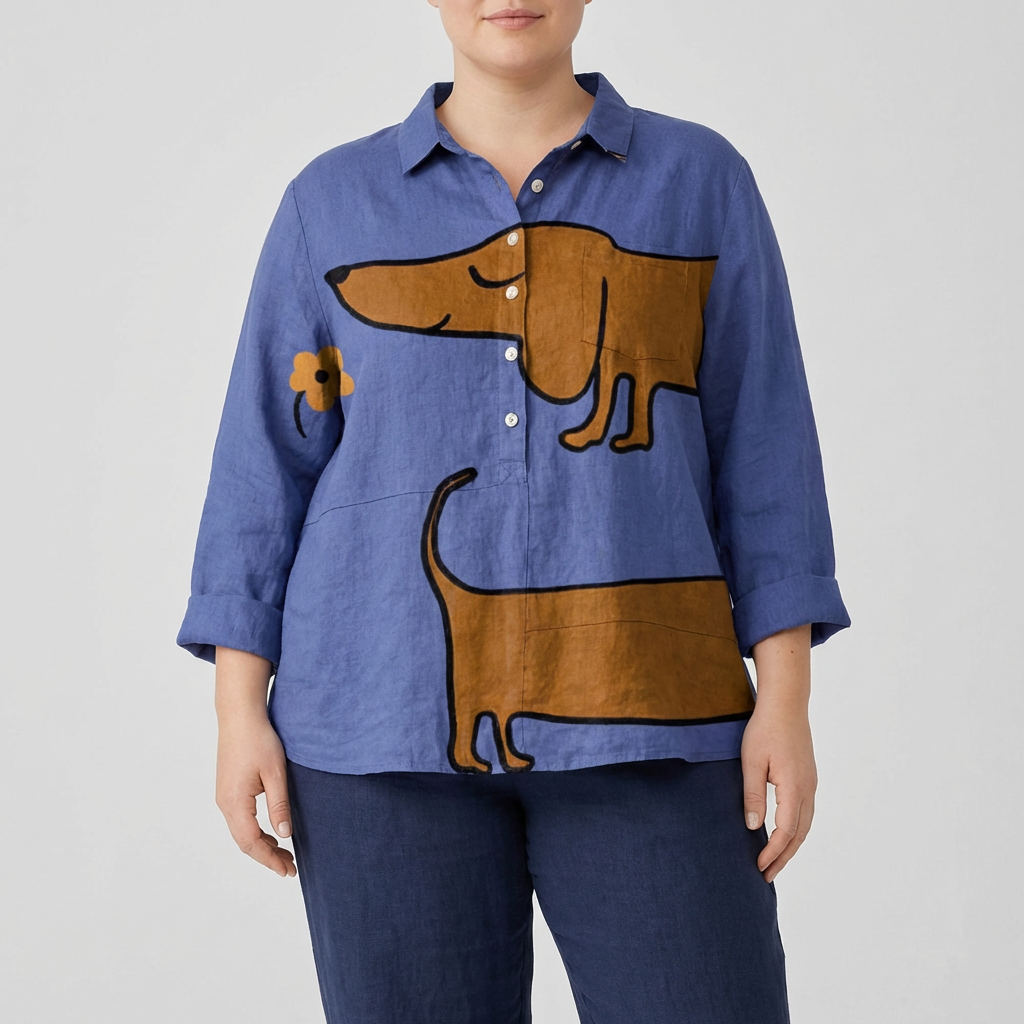 Amélie™ | Blouse d’été en lin élégante