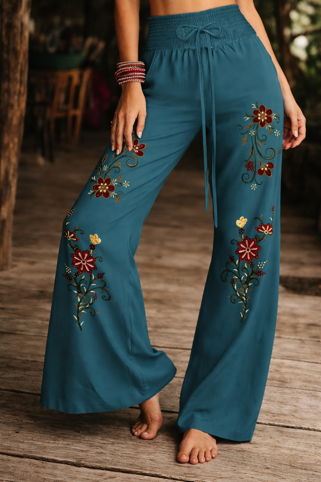 Floral™ | Pantalon décontracté à imprimé floral