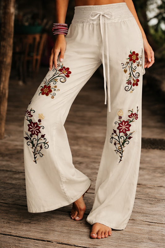 Floral™ | Pantalon décontracté à imprimé floral