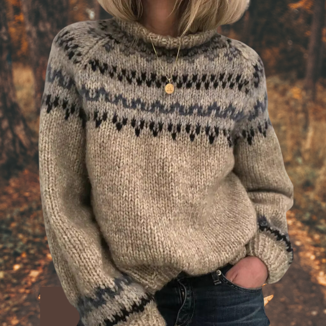Sienna™ | Pull-over en tricot nordique pour femmes