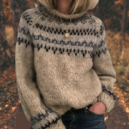 Sienna™ | Pull-over en tricot nordique pour femmes