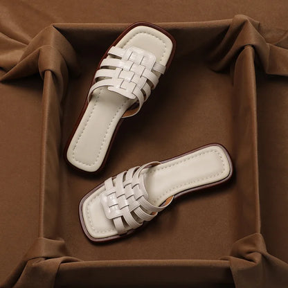 NAJLA™ | SANDALES À LANIÈRES TRESSÉES