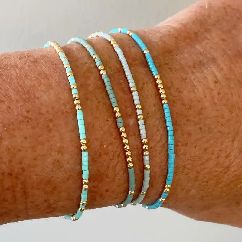 Clarimond™ | Ensemble de bracelets turquoise bohème