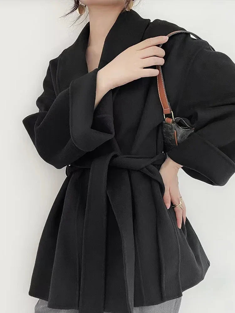 Amélie™ | Manteau en laine et cachemire, fait main avec soin