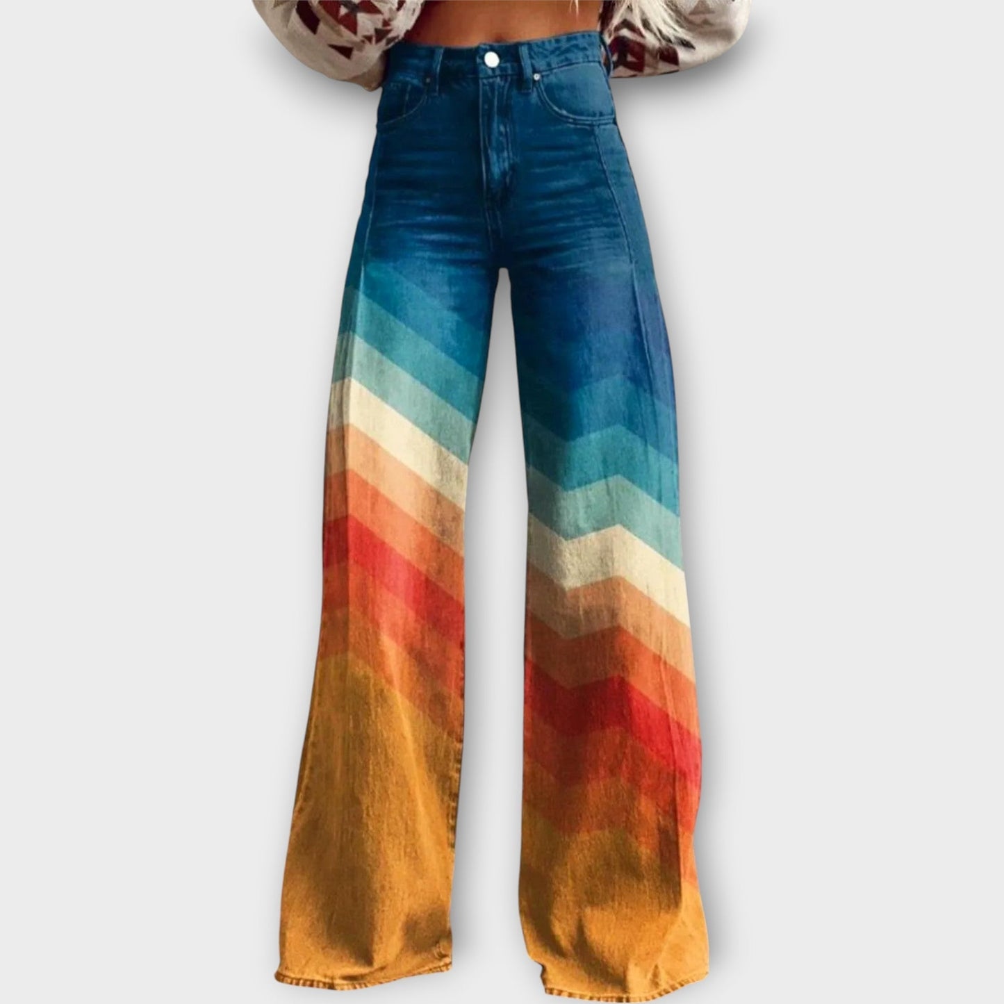 Prisma™ | Jean à motifs géométriques colorés
