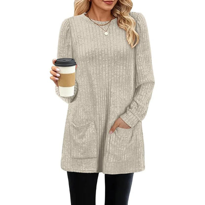 Carol™ | Langpulli für Damen mit Taschen