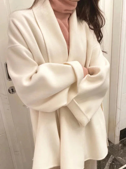 Amélie™ | Manteau en laine et cachemire, fait main avec soin