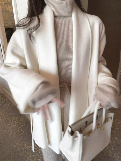 Amélie™ | Manteau en laine et cachemire, fait main avec soin