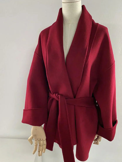 Amélie™ | Manteau en laine et cachemire, fait main avec soin