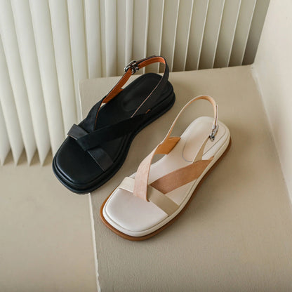 MANAL™ | SANDALES PLATEFORME À BRIDES CROISÉES