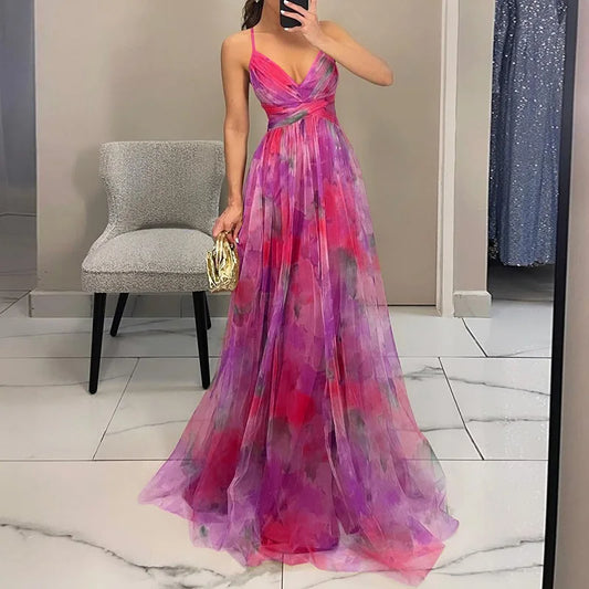 AGNELLE™ | ROBE MAXI FLORALE EN CHIFFON