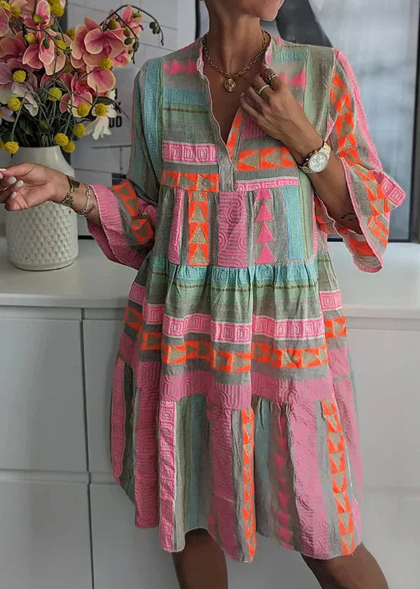Ava™ | Robe d’été en chanvre col V